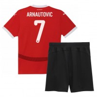 Dječji Nogometni Dres Austrija Marko Arnautovic #7 Domaci EP 2024 Kratak Rukav (+ Kratke hlače)